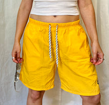 Load image into Gallery viewer, Yellow nautica swim trunks
