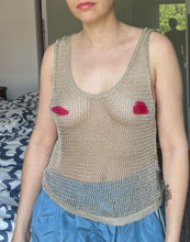 Load image into Gallery viewer, Metallic mesh tank
