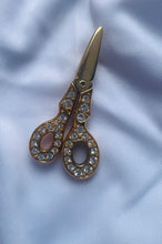Load image into Gallery viewer, Sapphic Scissor Brooch
