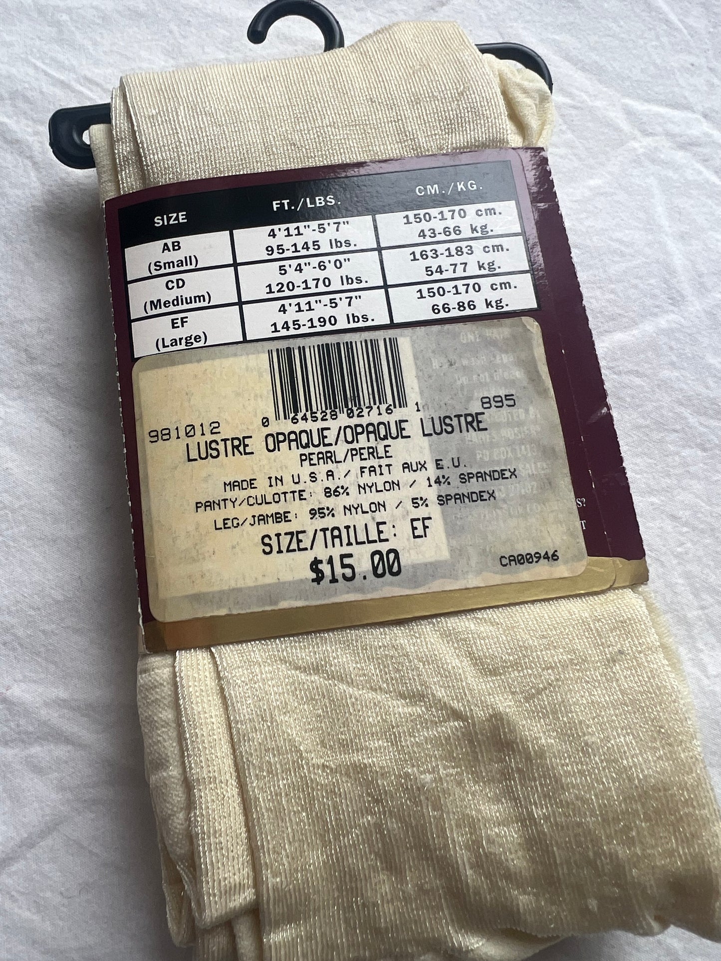 Pantyhose, tights, and stockings