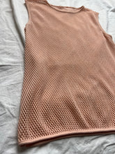 Load image into Gallery viewer, Gillian Anderson blush mesh tank
