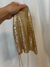 Load image into Gallery viewer, metallic mesh pink gold top
