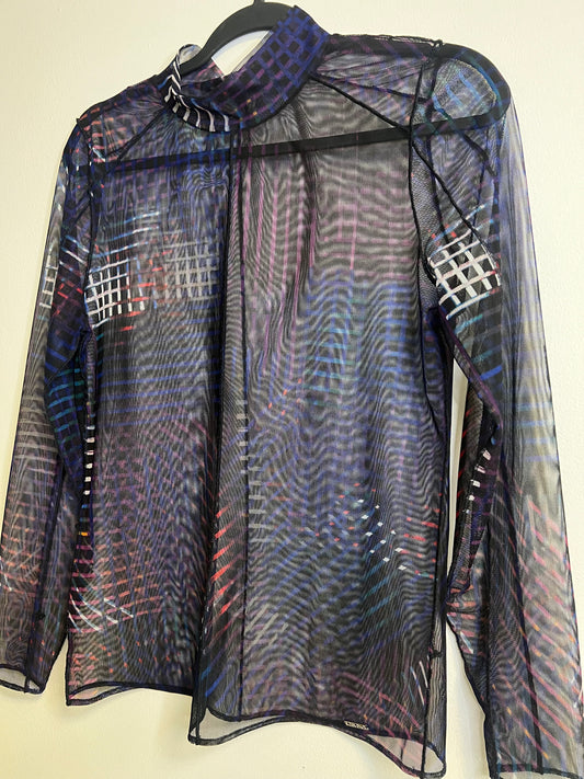 Hunter Schafer DKNY mesh