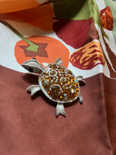 Load image into Gallery viewer, Fancy Tangerine Turtle Brooch/Pendant
