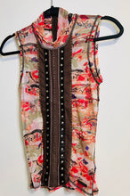 Load image into Gallery viewer, Demi Lovato leather trim studded tank by Parasuco
