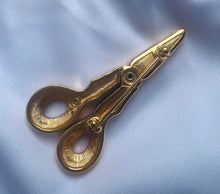 Load image into Gallery viewer, Sapphic Scissor Brooch
