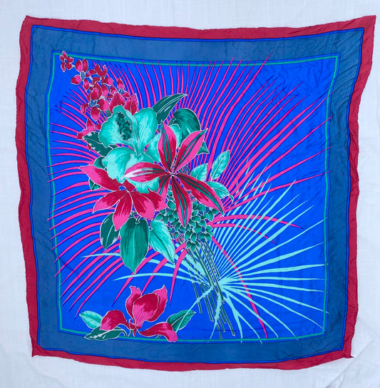 Miami Vice Tropical Silk Scarf