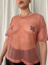 Load image into Gallery viewer, Lagos blush netted tee
