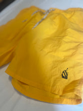 Load image into Gallery viewer, Yellow nautica swim trunks
