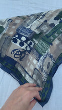 Load and play video in Gallery viewer, Bill Blass sheer silk Pocket Square
