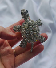 Load and play video in Gallery viewer, Crystal encrusted Turtle Pendant
