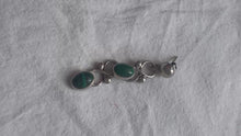 Load and play video in Gallery viewer, Malachite + silver earrings
