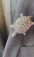 Load and play video in Gallery viewer, Curious Disco Ball Turtle Pin

