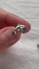 Load and play video in Gallery viewer, Silver dolphin studs
