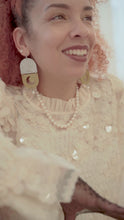 Load and play video in Gallery viewer, Nina Spade Sun/Moon Earings
