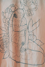 Load image into Gallery viewer, Blooming: Blush silk Hand Painted bomber
