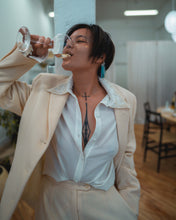 Load image into Gallery viewer, Rigel Pearl Collar Blouse
