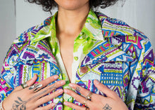 Load image into Gallery viewer, Psychedelic 1960s Quilted Spring Jacket
