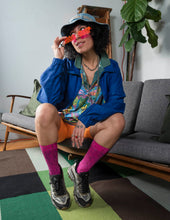Load image into Gallery viewer, Violet Linen Bomber
