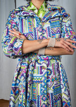 Load image into Gallery viewer, Psychedelic 1960s Quilted Spring Jacket
