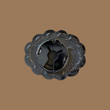Load image into Gallery viewer, Silver Bolo button cover

