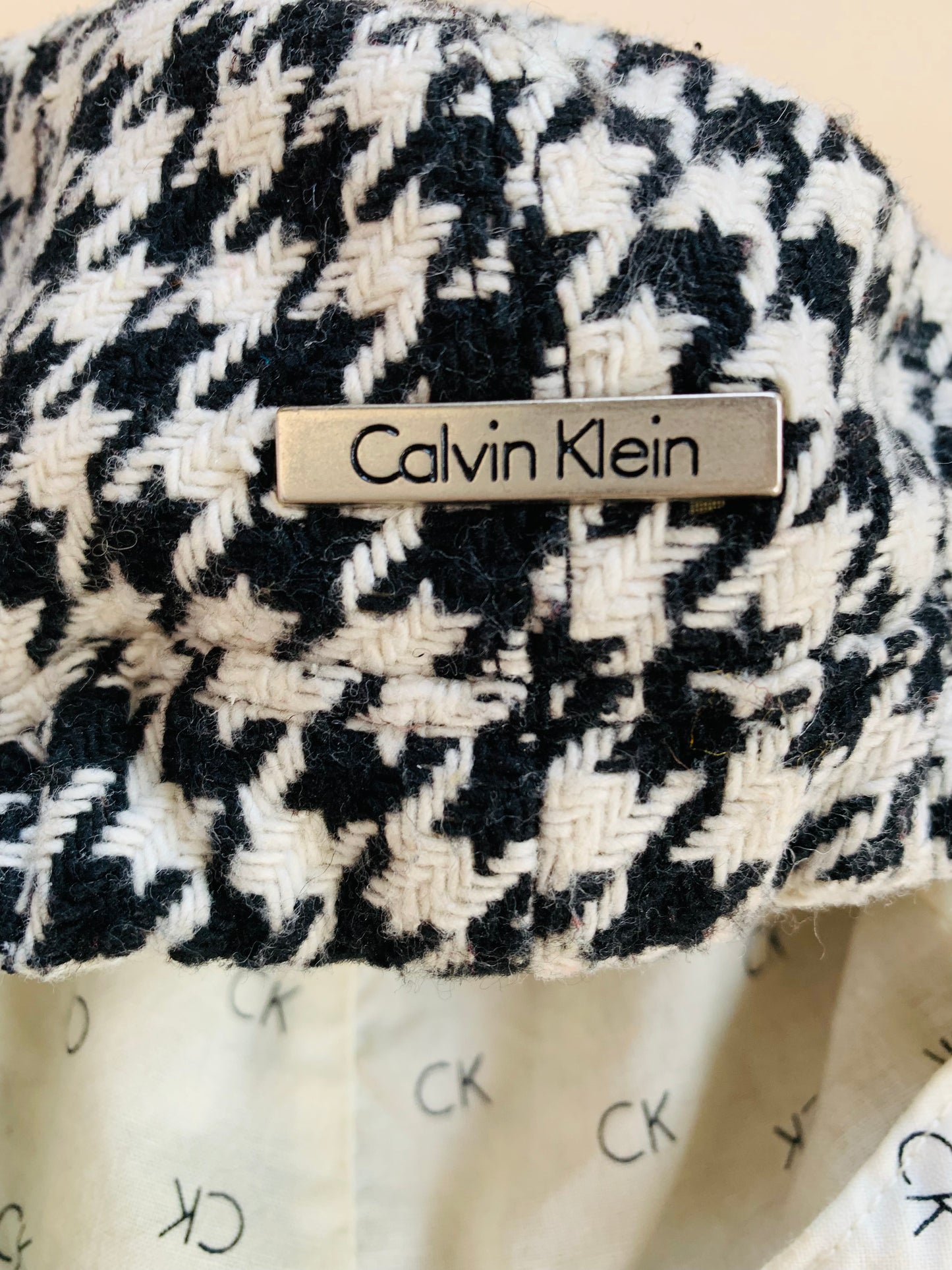 Houndstooth Calvin Klein Newsbie Hat