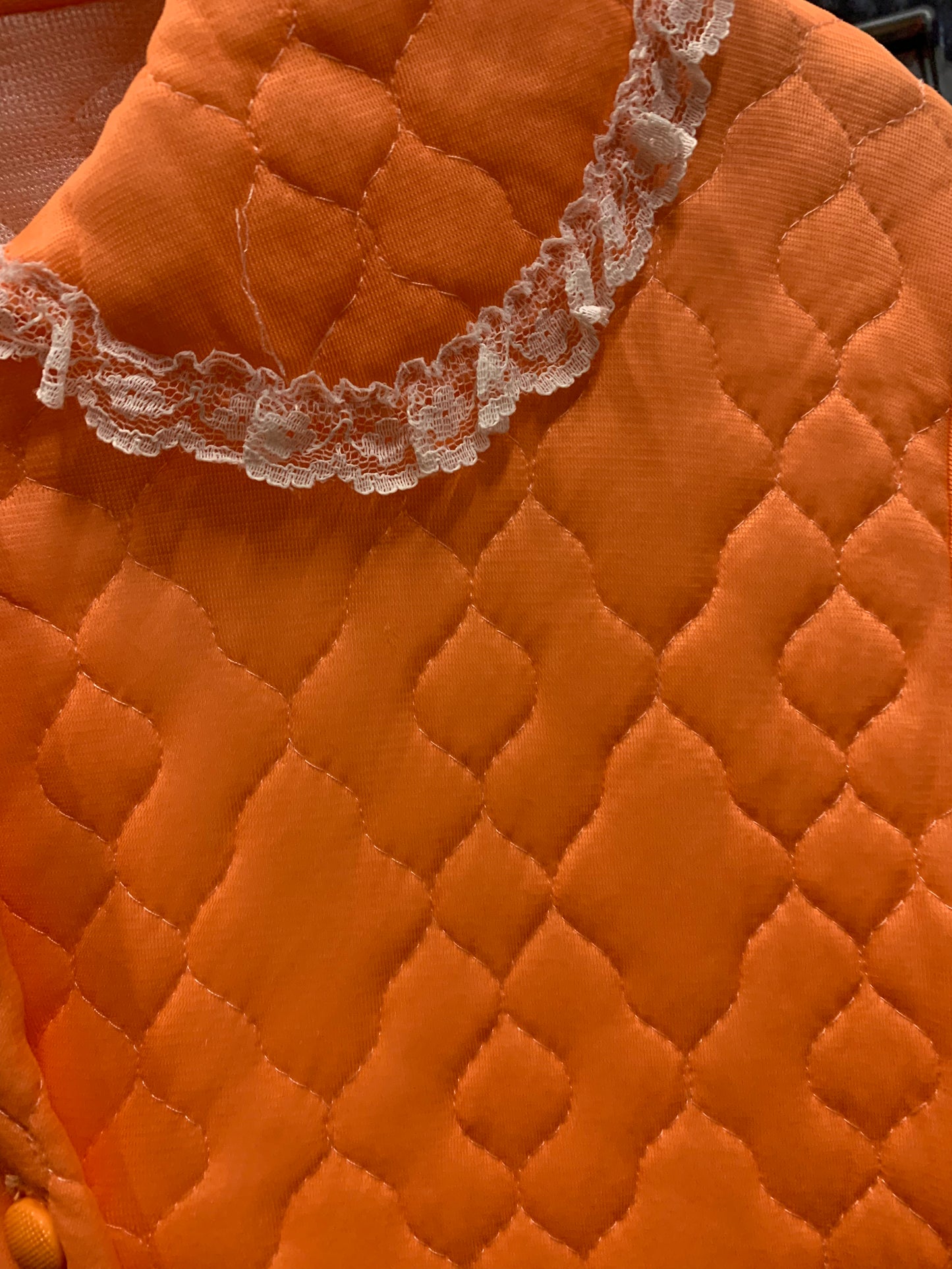 Tangerine Quilted Housecoat