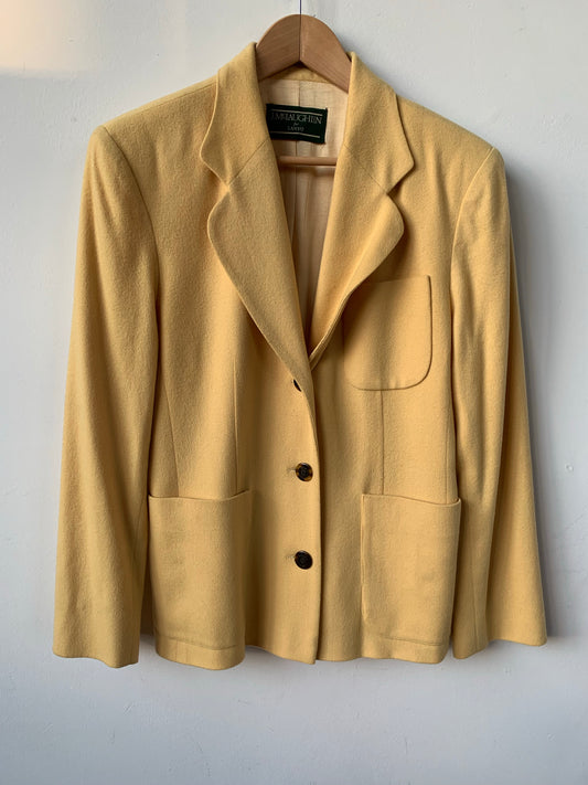 Butter Yellow Cashmere jacket