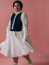 Load image into Gallery viewer, Floral Heights: Pink Tartan hand Painted dress
